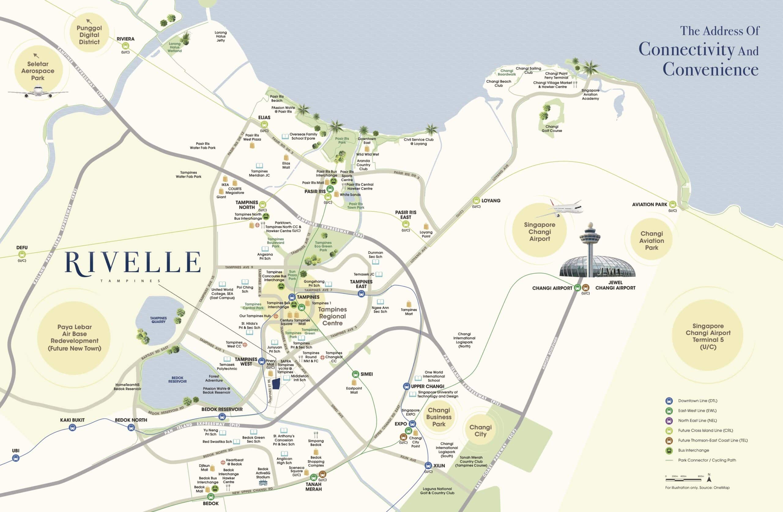 Rivelle Tampines Location Map